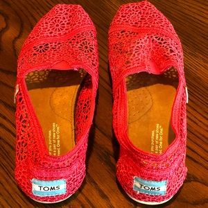 Hot Pink Moroccan Crochet Toms